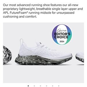 APL Women’s ‘TechLoom Zipline’  Running Shoes  White 6 US $350+ NEW w/ blemish